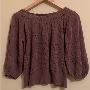 Brand: Maple beautiful mauve eyelet top